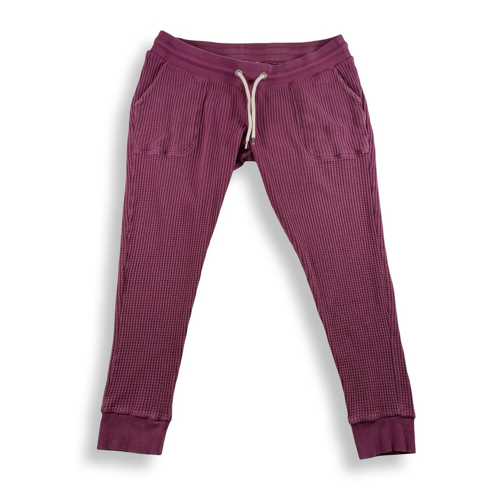 Gap Maternity Waffle Joggers Damson Purple Thermal Pants 718797-04 Medium